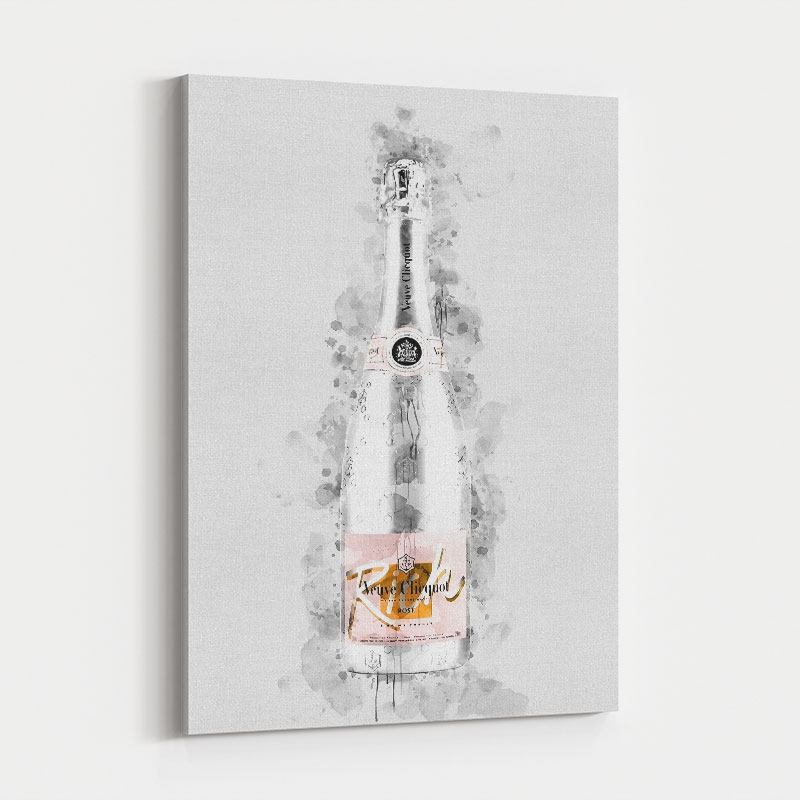 Veuve Clicquot Rich Rose Champagne Art Print