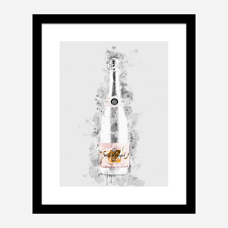 Veuve Clicquot Rich Rose Champagne Art Print