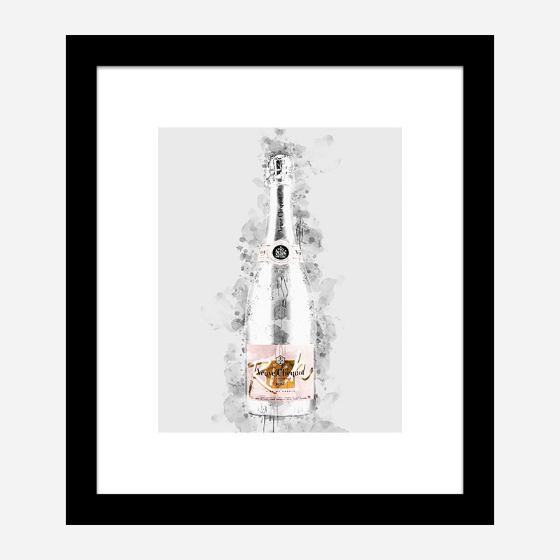 Veuve Clicquot Rich Rose Champagne Art Print