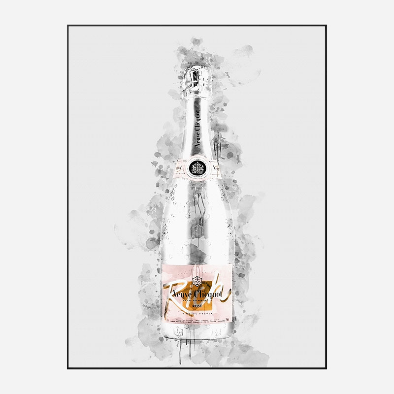 Veuve Clicquot Rich Rose Champagne Art Print