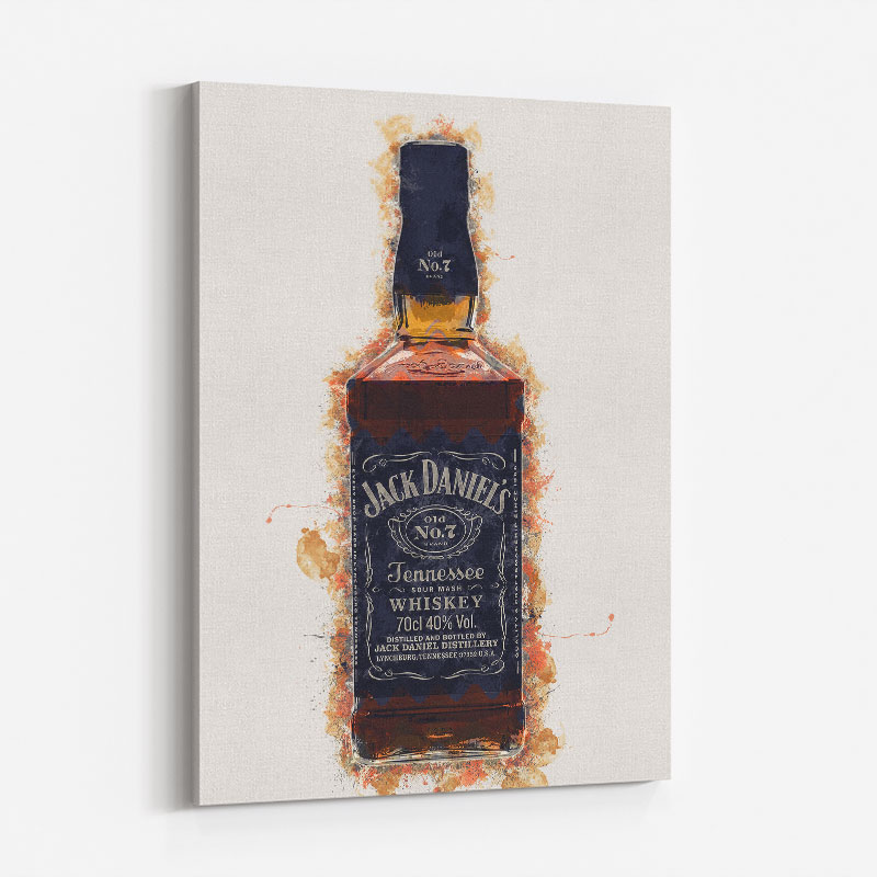 Jack Daniels Grunge Art Print