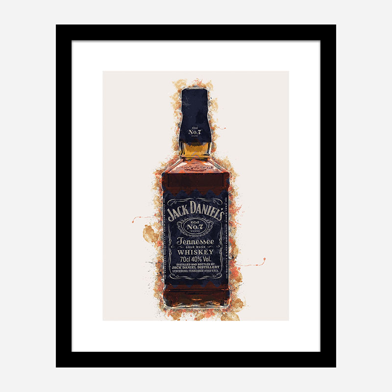 Jack Daniels Grunge Art Print