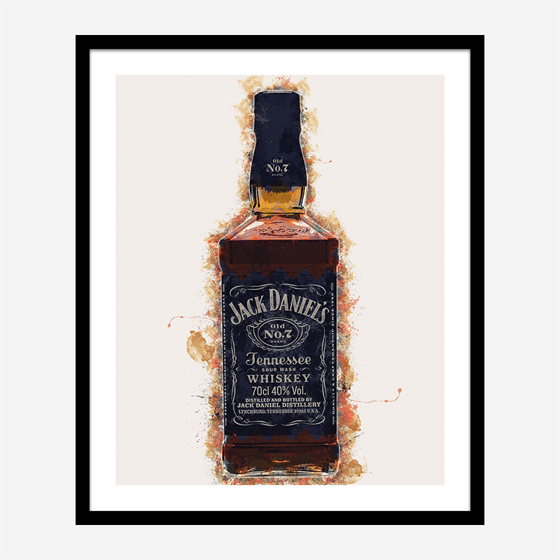 Jack Daniels Grunge Art Print