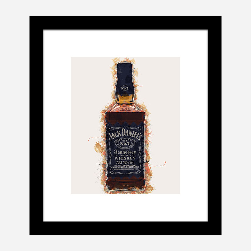 Jack Daniels Grunge Art Print