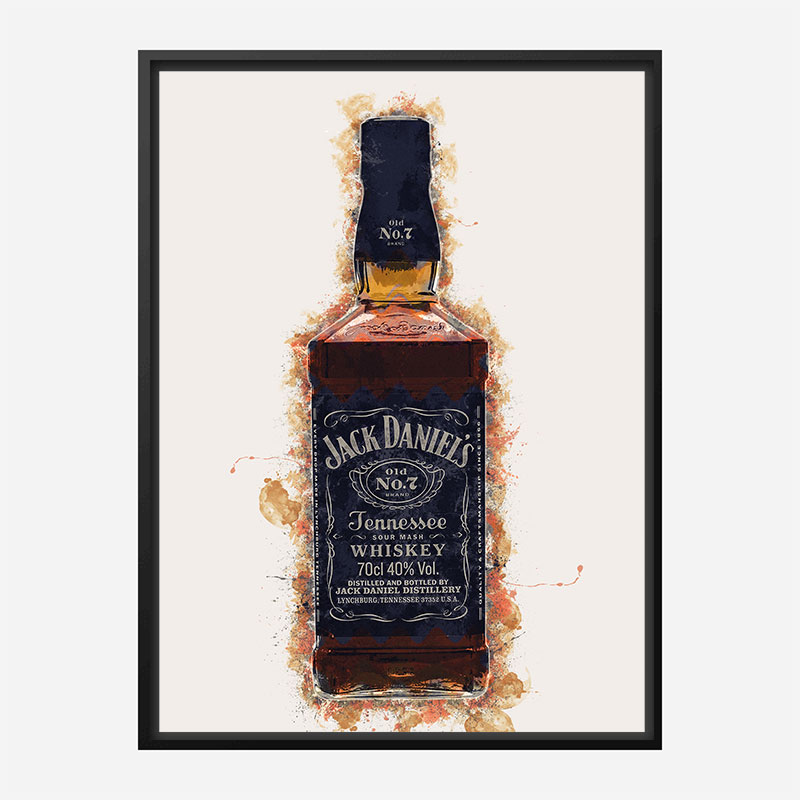 Jack Daniels Grunge Art Print