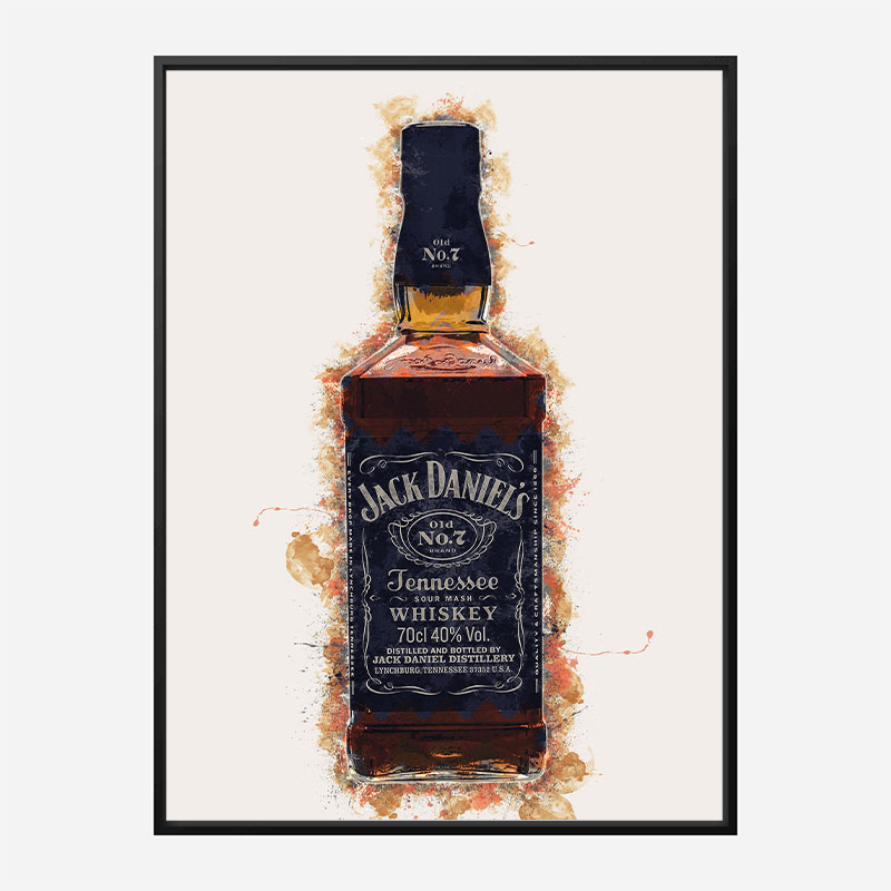 Jack Daniels Grunge Art Print