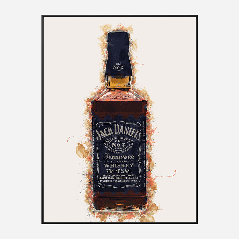 Jack Daniels Grunge Art Print