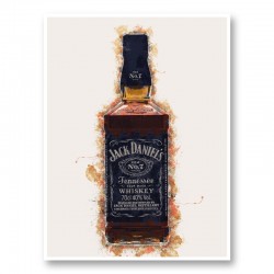 Jack Daniels Grunge Art Print