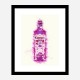 Hot Pink Gin Art Print