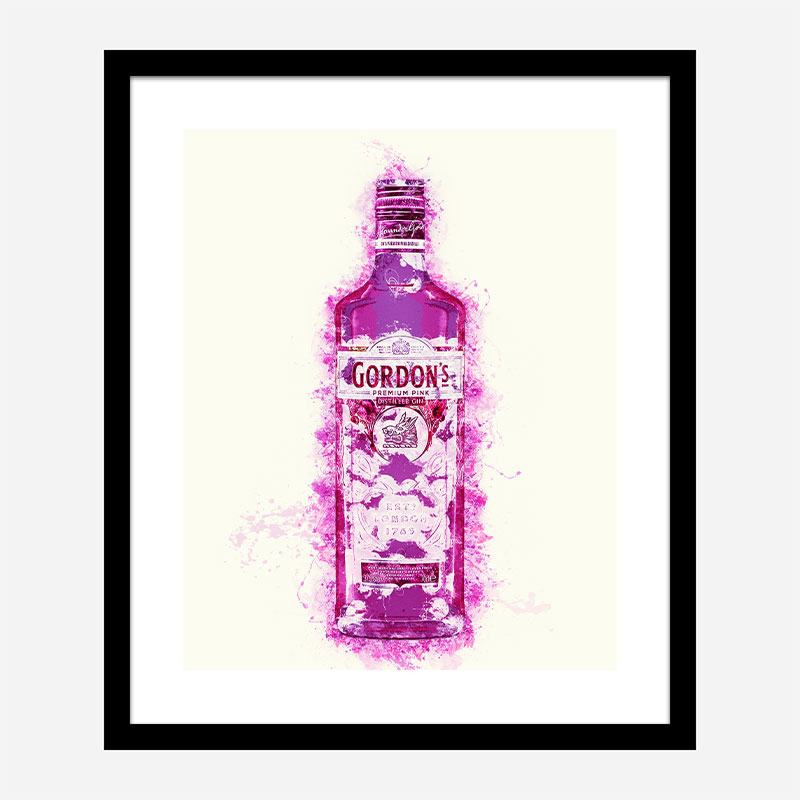 Hot Pink Gin Art Print