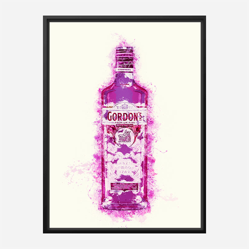 Hot Pink Gin Art Print