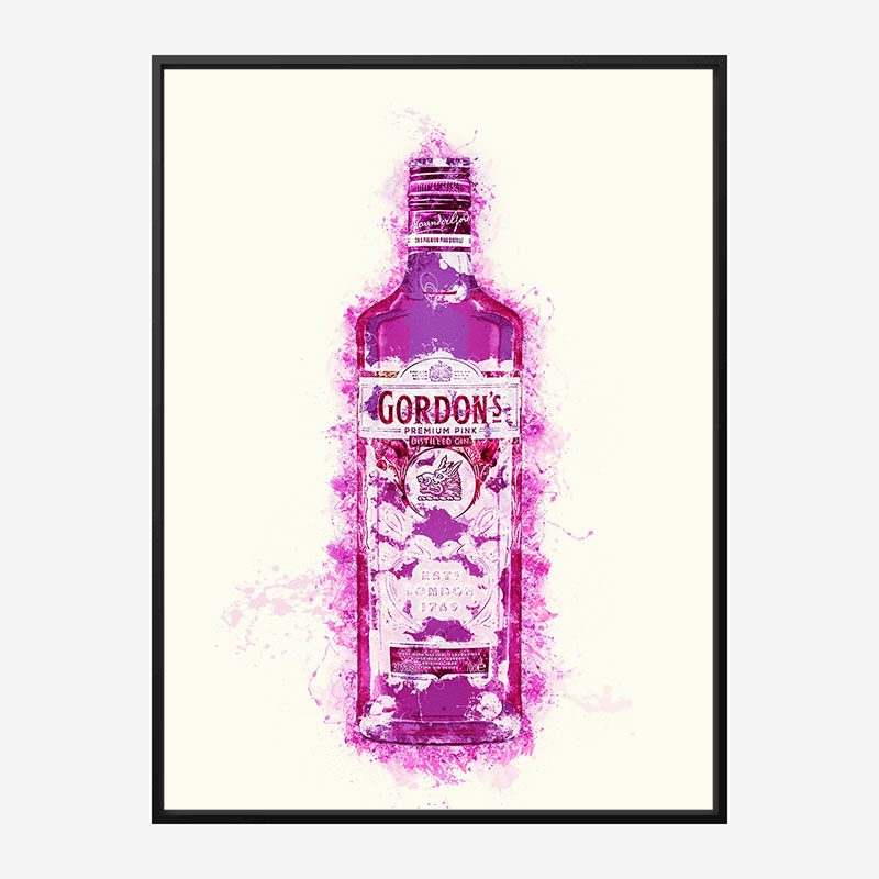 Hot Pink Gin Art Print