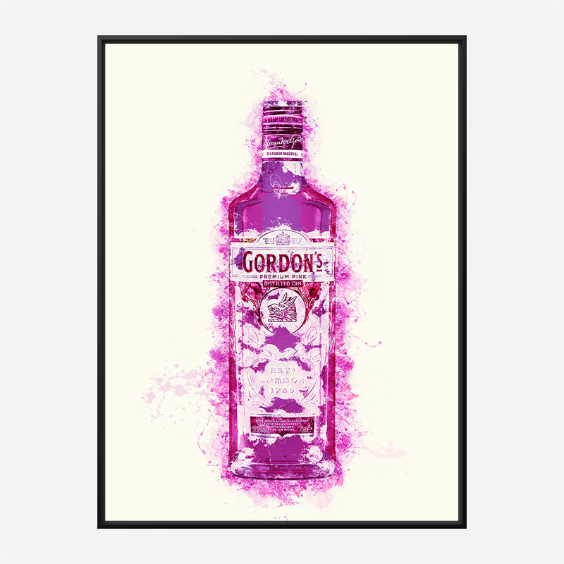 Hot Pink Gin Art Print