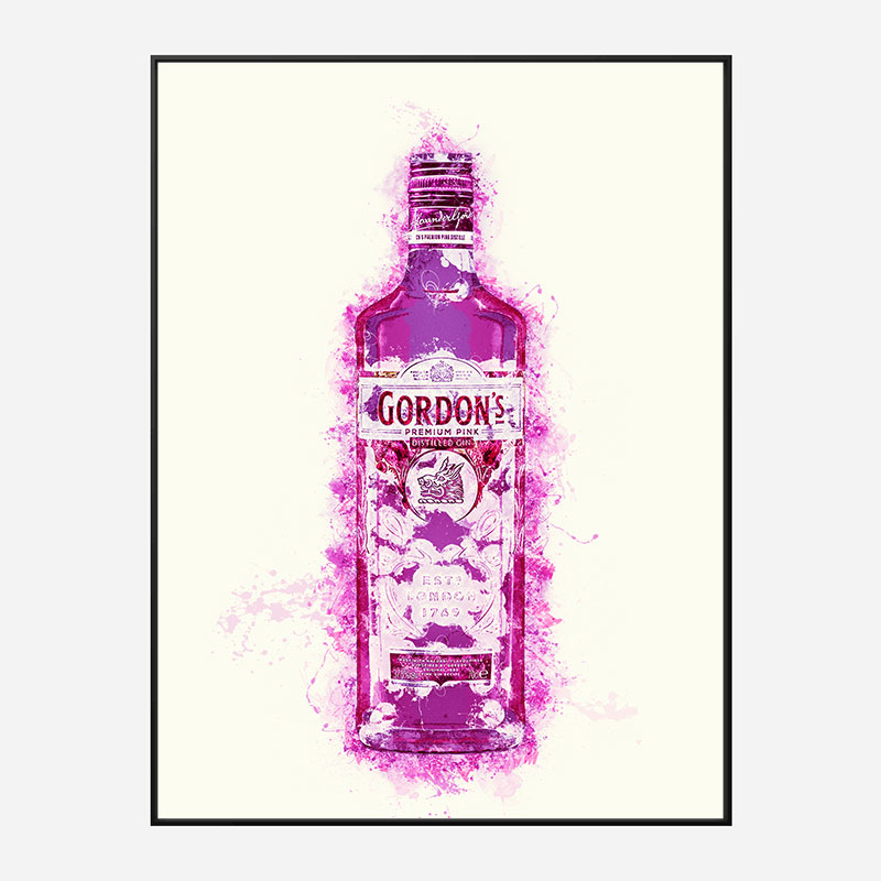 Hot Pink Gin Art Print