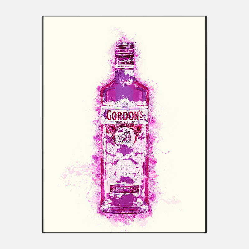 Hot Pink Gin Art Print