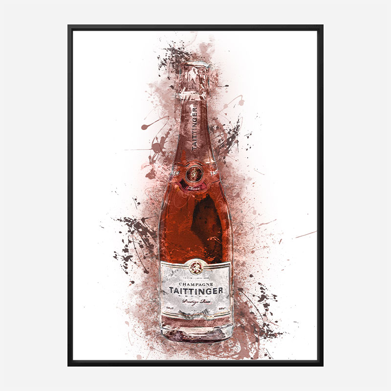 Tattinger Brut Rose Champagne Art Print