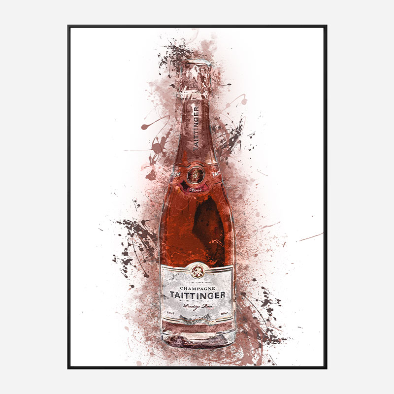 Tattinger Brut Rose Champagne Art Print