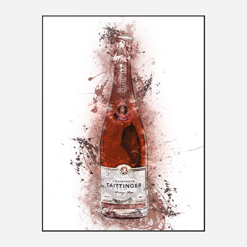 Tattinger Brut Rose Champagne Art Print