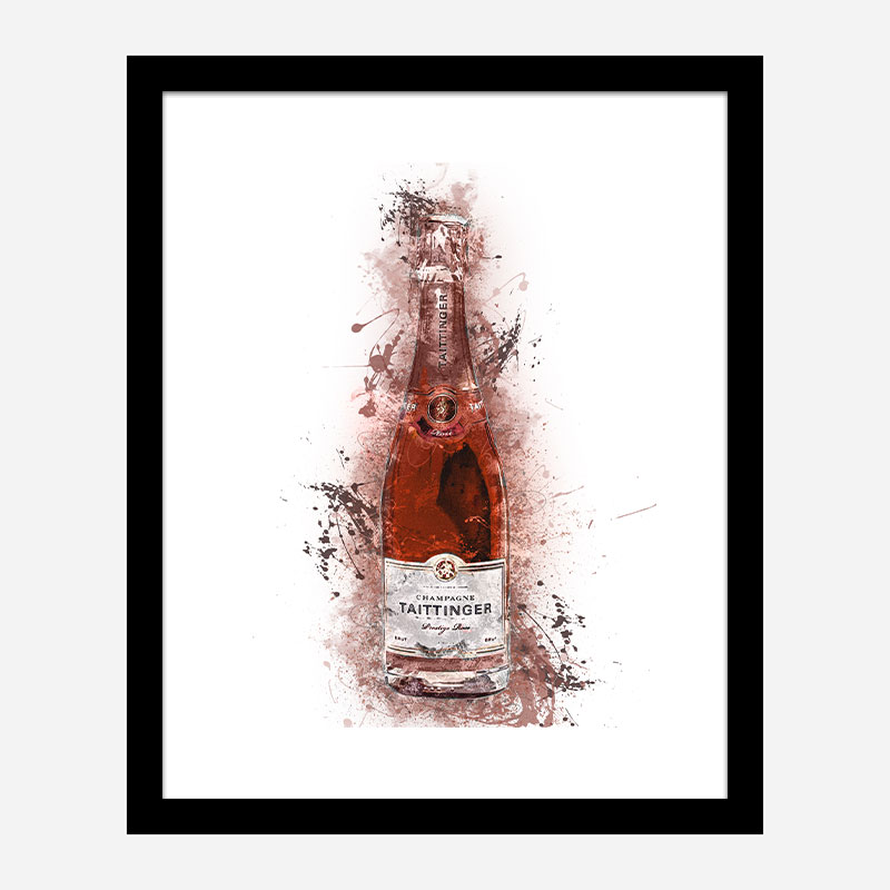 Tattinger Brut Rose Champagne Art Print