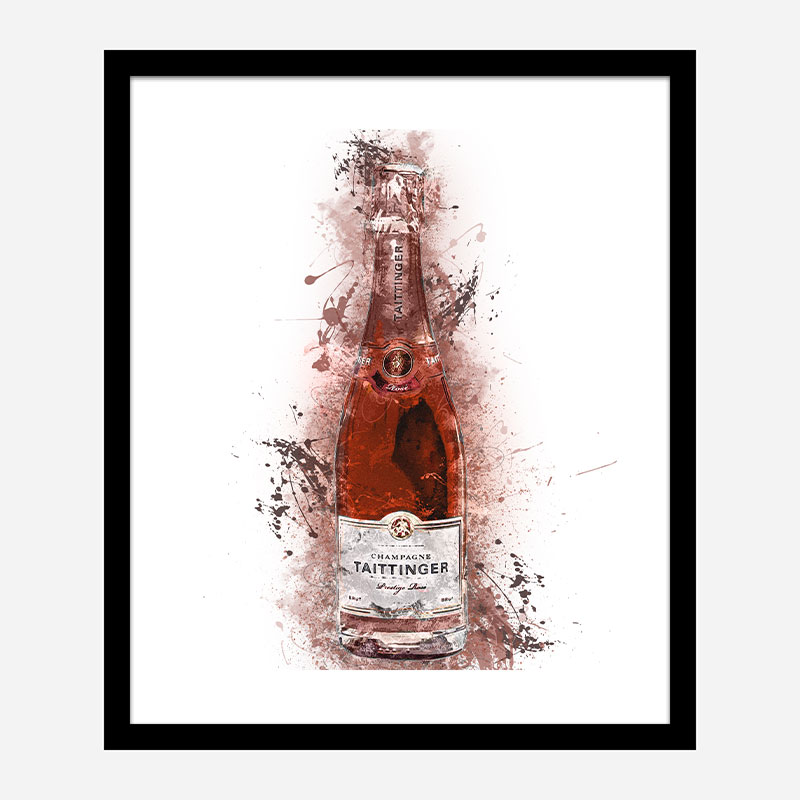 Tattinger Brut Rose Champagne Art Print