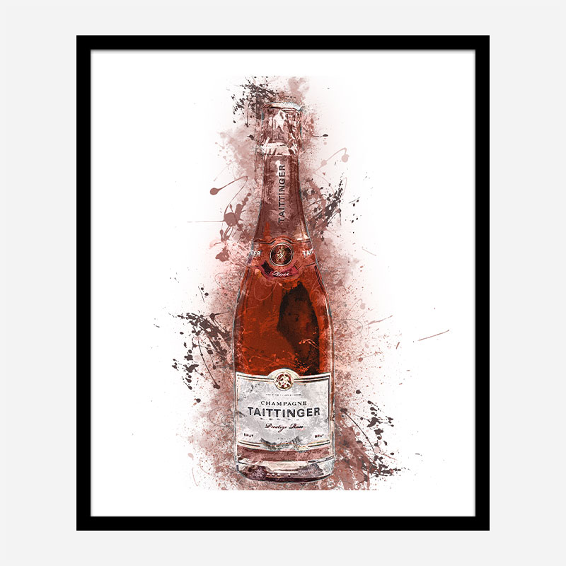 Tattinger Brut Rose Champagne Art Print