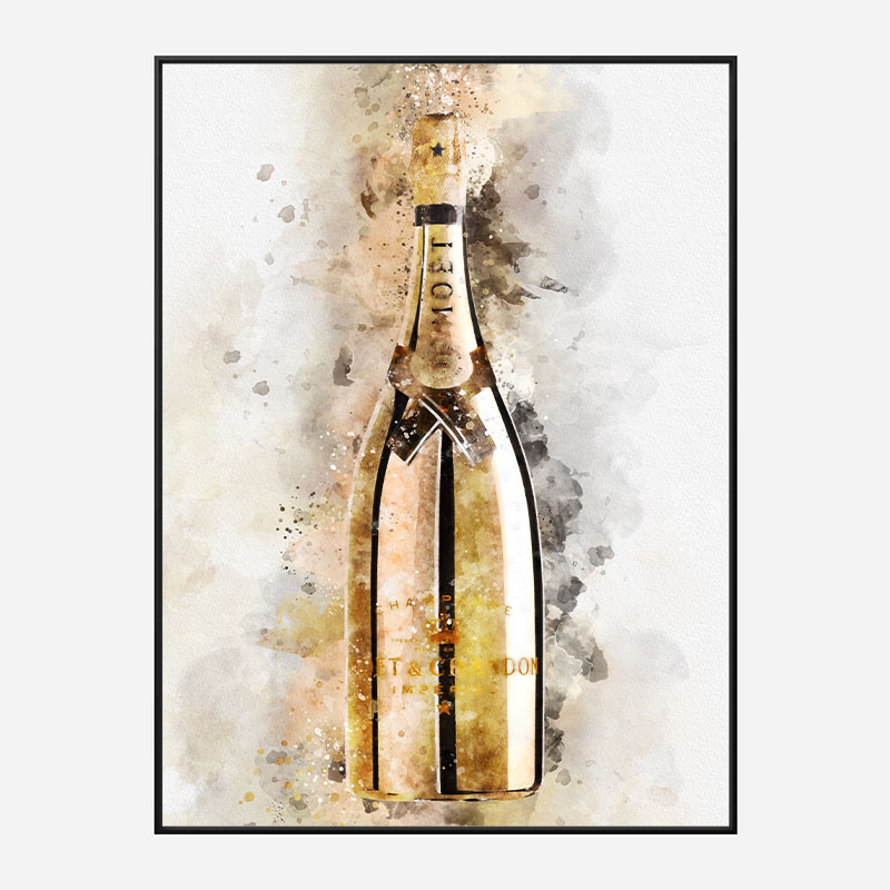 Gold Moet Chandon Bottles PNG 2 - Graphic Design