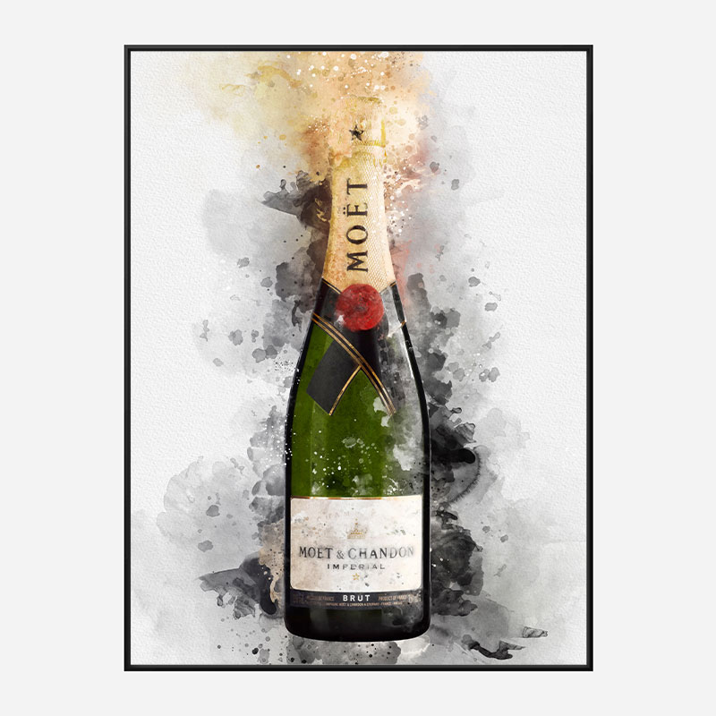 Champagne Label | Moet & Chandon | France | Canvas Print