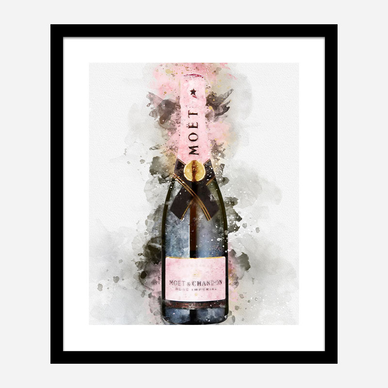 Moet & Chandon Brut Imperial Rose Champagne Art Print