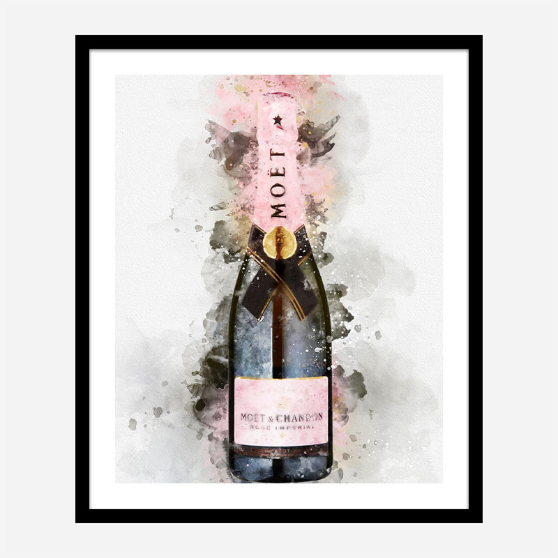 Moet & Chandon Brut Imperial Rose Champagne Art Print