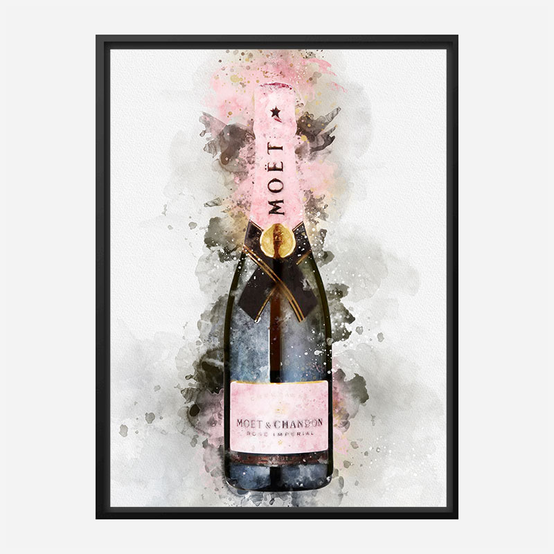 Moet & Chandon Brut Imperial Rose Champagne Art Print