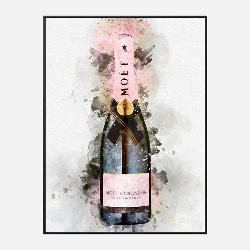 Moet & Chandon Brut Imperial Rose Champagne Art Print