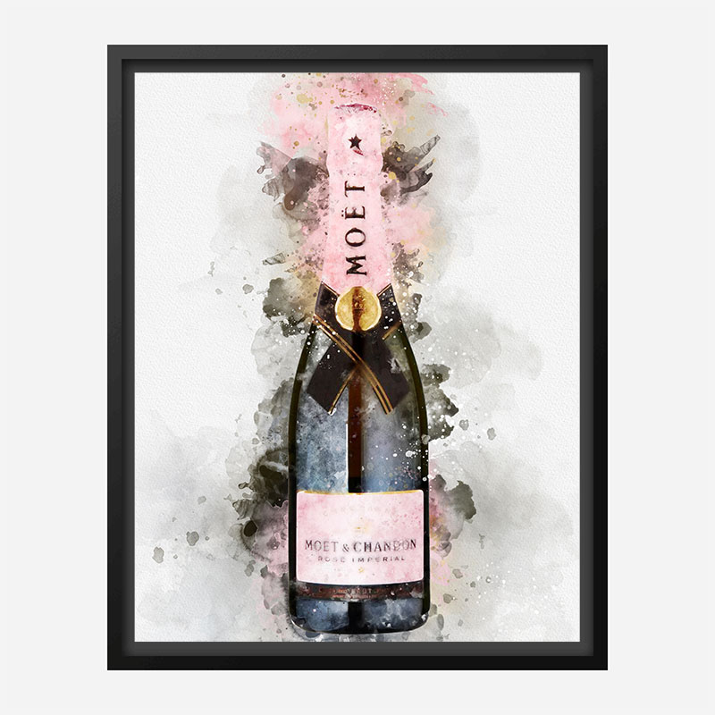 Moet & Chandon Brut Imperial Rose Champagne Art Print