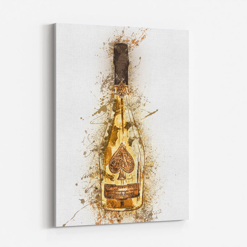 Ace Of Spades Brut Gold Champagne Art Print