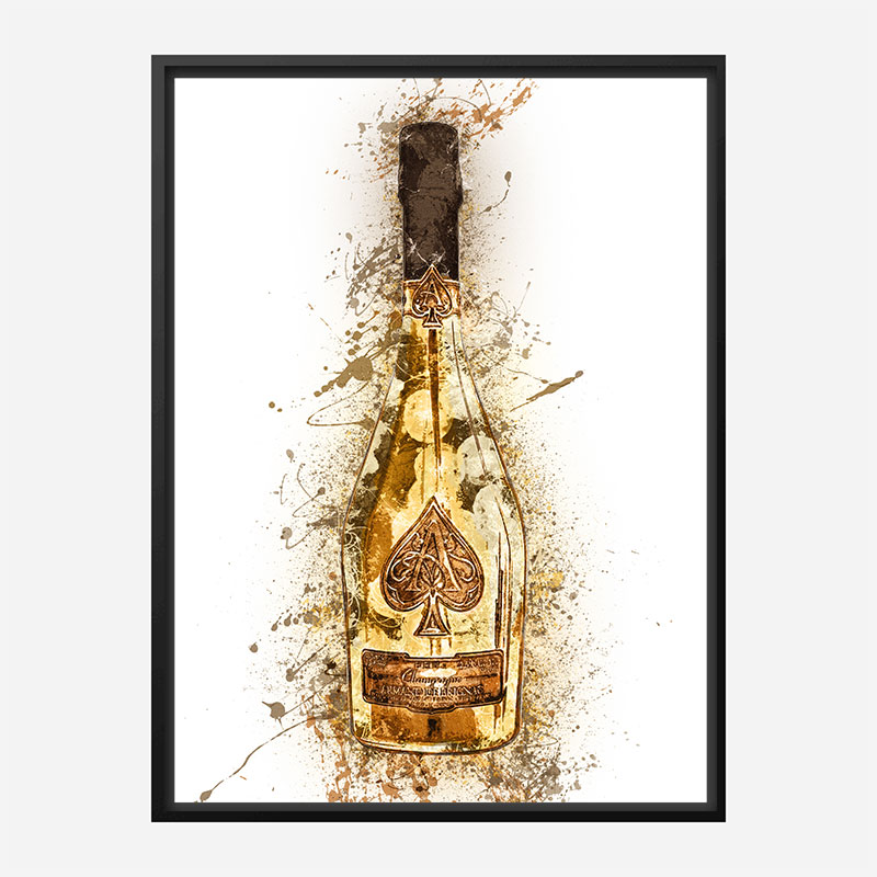 Ace Of Spades Brut Gold Champagne Art Print
