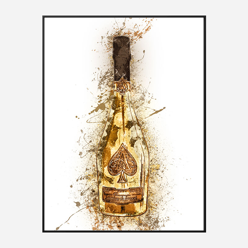 Ace Of Spades Brut Gold Champagne Art Print