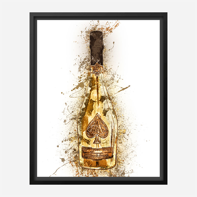 Ace Of Spades Brut Gold Champagne Art Print