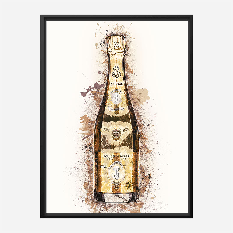 Cristal Champagne Art Print