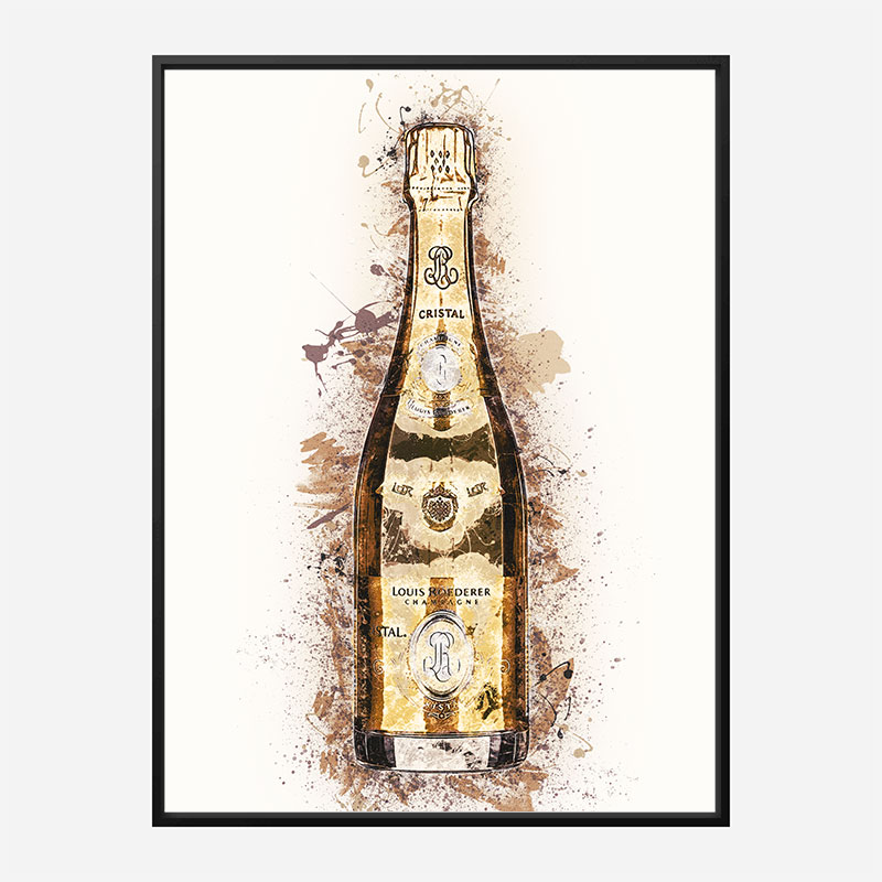 Cristal Champagne Art Print