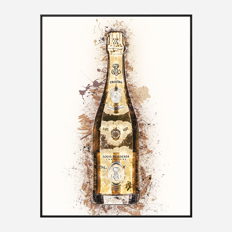 Cristal Champagne Art Print