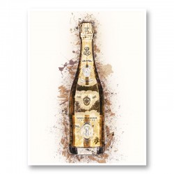 Veuve Clicquot Rich Rose Champagne Art Print