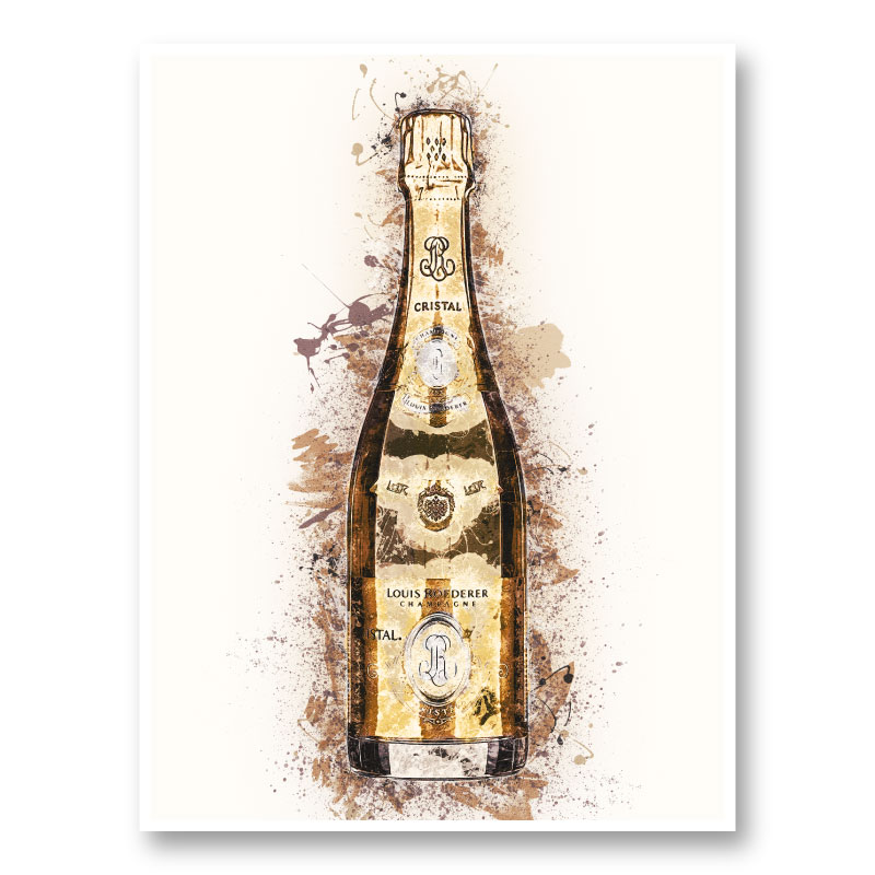 Cristal Champagne Art Print