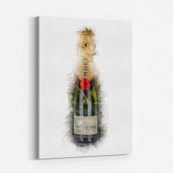 Baby Moet Abstract Champagne Art Print