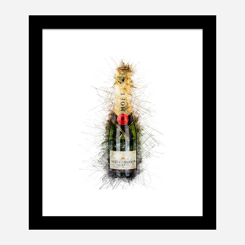 Baby Moet Abstract 2 Champagne Art Print