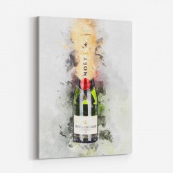 Baby Moet Abstract 3 Champagne Art Print
