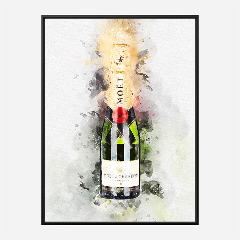 Baby Moet Abstract 3 Champagne Art Print
