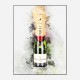 Baby Moet Abstract 3 Champagne Art Print