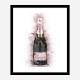 Moet Rose Abstract Champagne Art Print