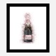 Moet Rose Abstract Champagne Art Print