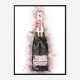 Moet Rose Abstract Champagne Art Print