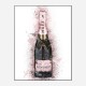 Moet Rose Abstract Champagne Art Print